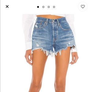 Levi 501 denim shorts